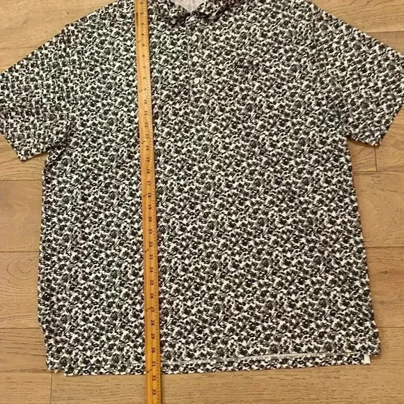 Matte Grey Mens Polo Shirt Grey Blue White 2X-Large - Picture 5 of 7